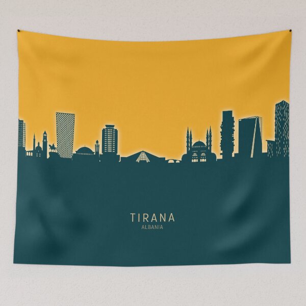 Item preview, Tirana Albania Skyline designed and sold by ArtPrints.