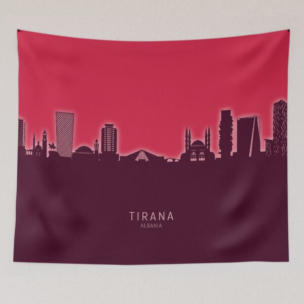 Item preview, Tirana Albania Skyline designed and sold by ArtPrints.