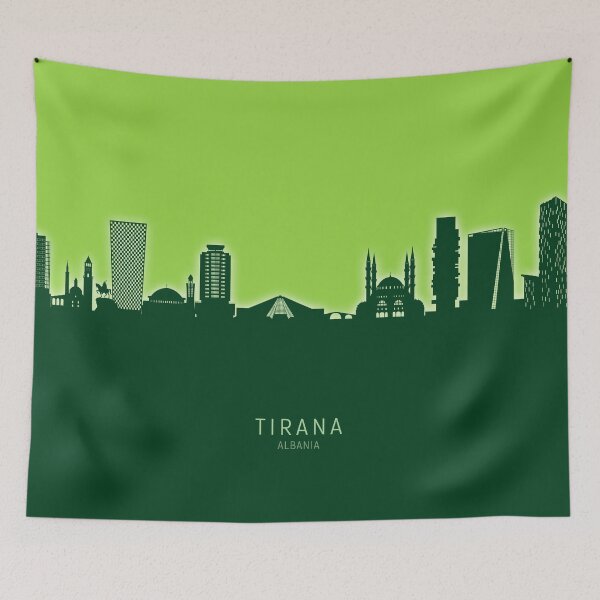 Item preview, Tirana Albania Skyline designed and sold by ArtPrints.