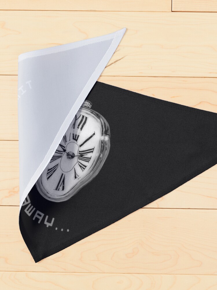 Pet Bandana, Surreal Melting Clock. Time is melting away. designed and sold by Victoria Avvacumova