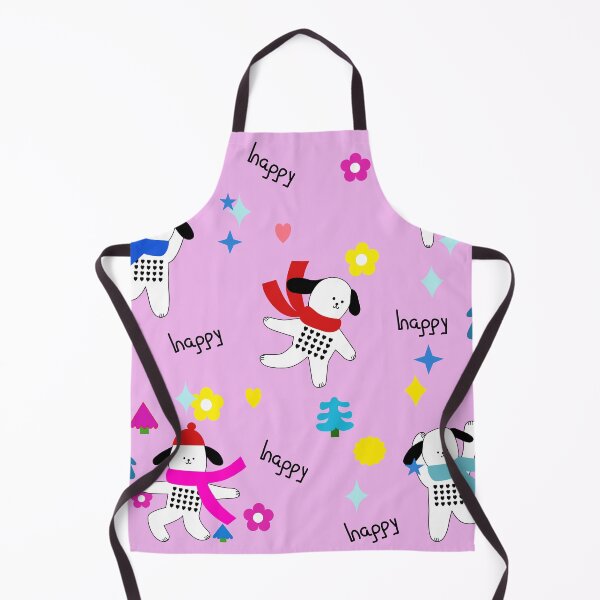 Item preview, happy new year dog have red, green, pink, blue, flower, Christmas tree, star designed and sold by UnloveToy10.