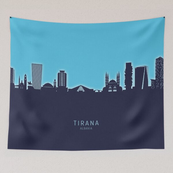 Item preview, Tirana Albania Skyline designed and sold by ArtPrints.