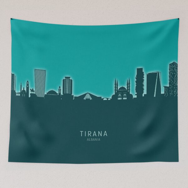 Item preview, Tirana Albania Skyline designed and sold by ArtPrints.