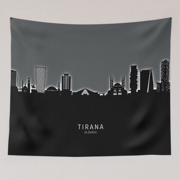 Item preview, Tirana Albania Skyline designed and sold by ArtPrints.