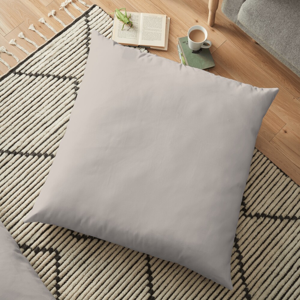 Pale Silver Floor Pillow
