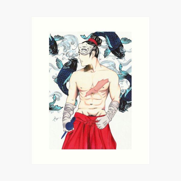 sexy samurai Art Print