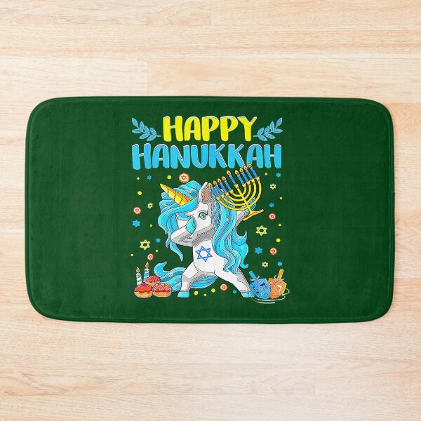 Item preview, Dabbing Unicorn Happy Hanukkah Jewish Chanukah Kids64 designed and sold by Studio12b.