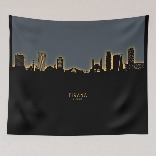 Item preview, Tirana Albania Skyline designed and sold by ArtPrints.