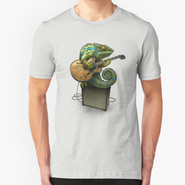 Chameleon Plays the Blues ... además de algunos otros colores Camiseta ajustada