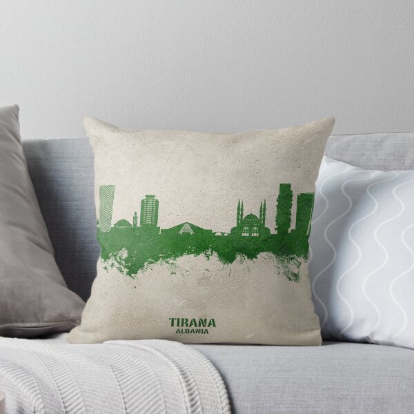 Artikelvorschau, Tirana Albania Skyline entworfen und verkauft von ArtPrints.