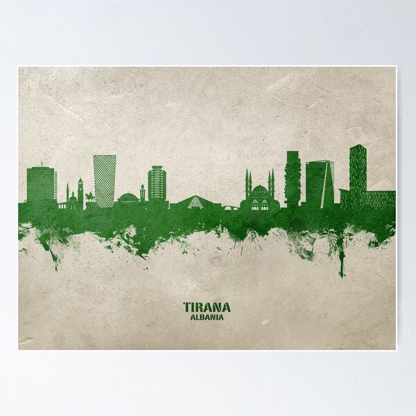 Item preview, Tirana Albania Skyline designed and sold by ArtPrints.