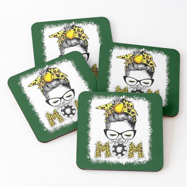 Item preview, Softball Bleached Softball Mom Messy Bun Game Day Mothers Day designed and sold by Studio12b.