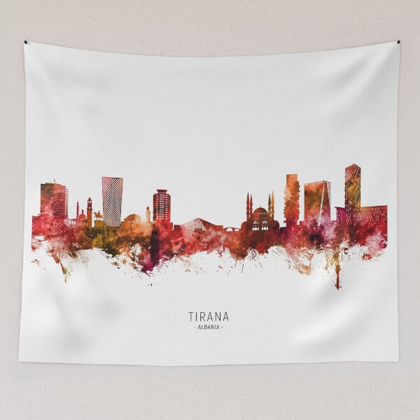 Item preview, Tirana Albania Skyline designed and sold by ArtPrints.