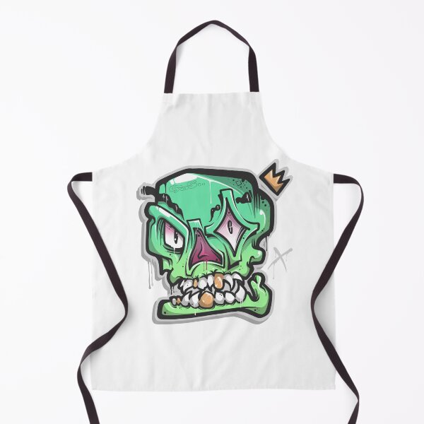 Item preview, Green Graffiti Skull designed and sold by Graffitidesign.