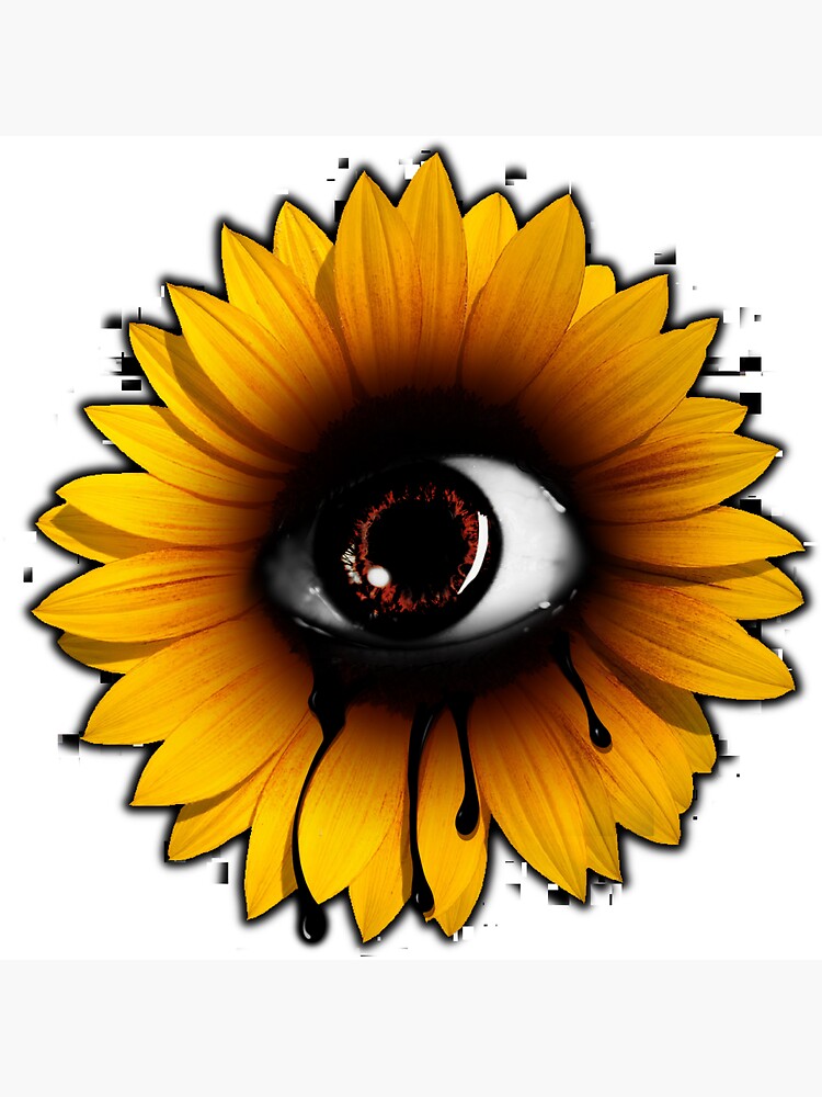 Weirdcore Dreamcore Sunflower Eye | Art Print