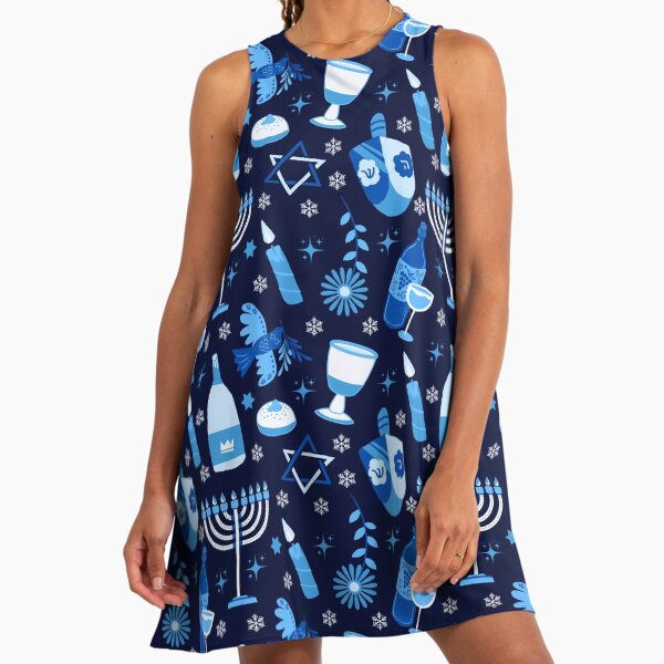 Hanukkah / Chanukah Dreidel Design" A-Line Dress for Sale by VioletFern | Redbubble Hanukkah / Chanukah Dreidel Design" A-Line Dress for Sale by VioletFern | Redbubble