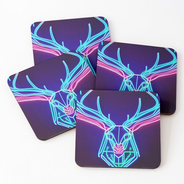 Item preview, neon stag head designed and sold by optimusprime39.
