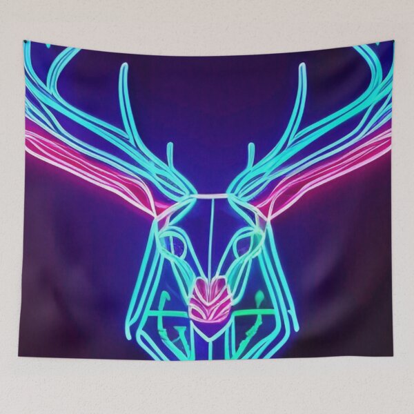Item preview, neon stag head designed and sold by optimusprime39.