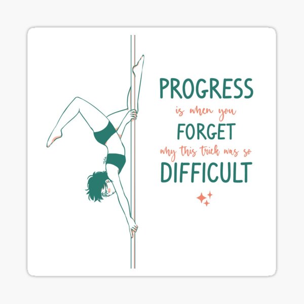 pole dance progress Sticker