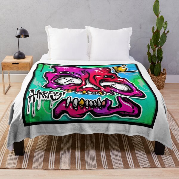 Item preview, Happy Graffiti Skull designed and sold by Graffitidesign.