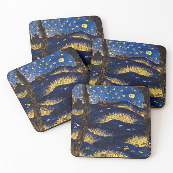 Item preview, Starry Night Inspired Van Gogh Ukiyo E Painting designed and sold by chanzds.