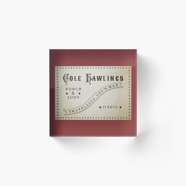 A SHOWMAN CAME A-CALLING (The Box of Delights) Acrylic Block