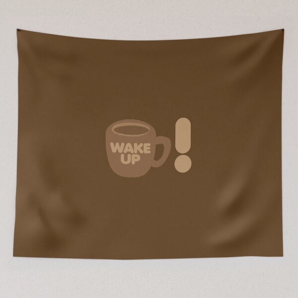 Item preview, WAKE UP! with coffee cup designed and sold by jazzydevil.