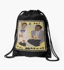 troy and abed - The new becomes threatening, the old reassuring. Drawstring Bag