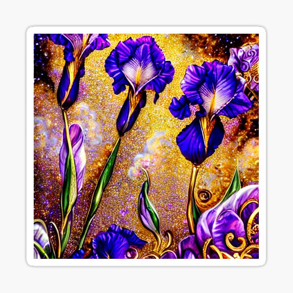 Item preview, Purple Iris - Botanicals 08 designed and sold by Tau Tia L Douglass.