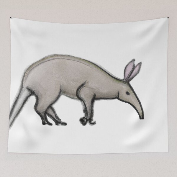 Item preview, Cute Aardvark Drawing designed and sold by WeHeartAnimals.