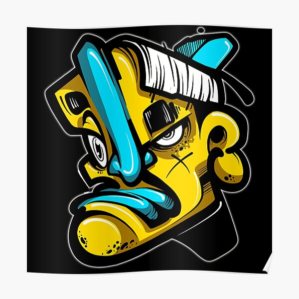 "Graffiti Character" Poster for Sale by Graffitidesign Redbubble