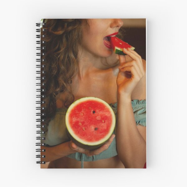 Artikelvorschau, Handyhüllen & Skins, Kissen, Tablet-Hüllen & Skins, Spiralblöcke, Acrylblöcke & Untersetzer, sexy Frau mit Wassermelone, sinnliche Frau entworfen und verkauft von SensualArt Designs.