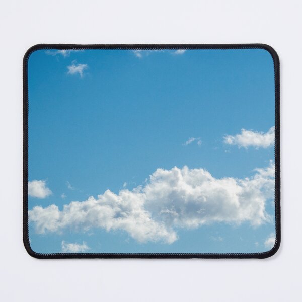 Item preview, Blue Sky With Puffy White Clouds Abstract Dream Fabric and Textile Design nickbray images designed and sold by nickbrayimages.