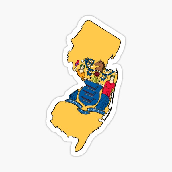 New Jersey Love Sticker