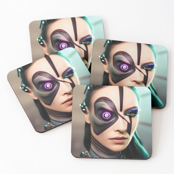 Item preview, Cyberpunk Hotties (6) - Beautiful Sci fi Women designed and sold by TheThirdEye.