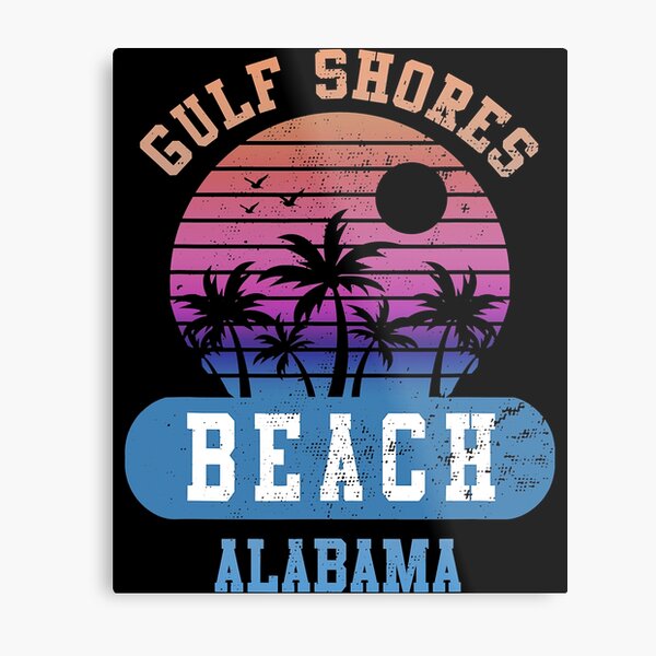 Item preview, Gulf Shores Beach Alabama Retro Sunset Summer designed and sold by JackSadowski.