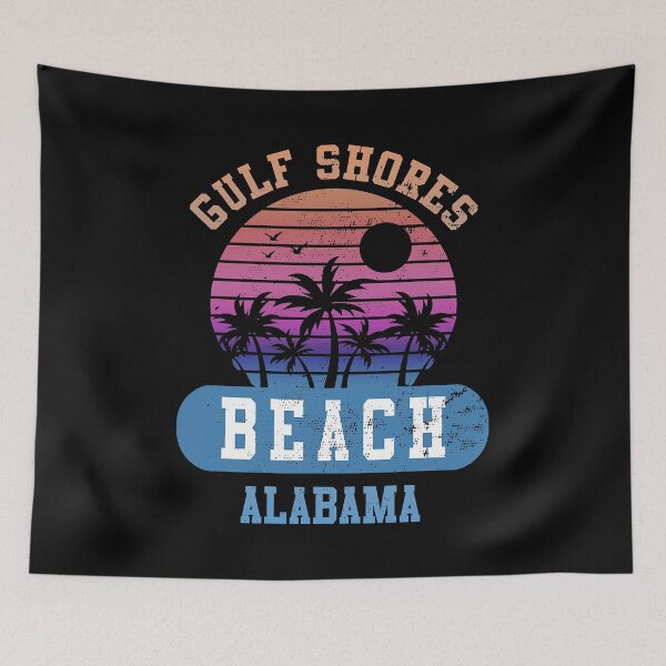 Item preview, Gulf Shores Beach Alabama Retro Sunset Summer designed and sold by JackSadowski.