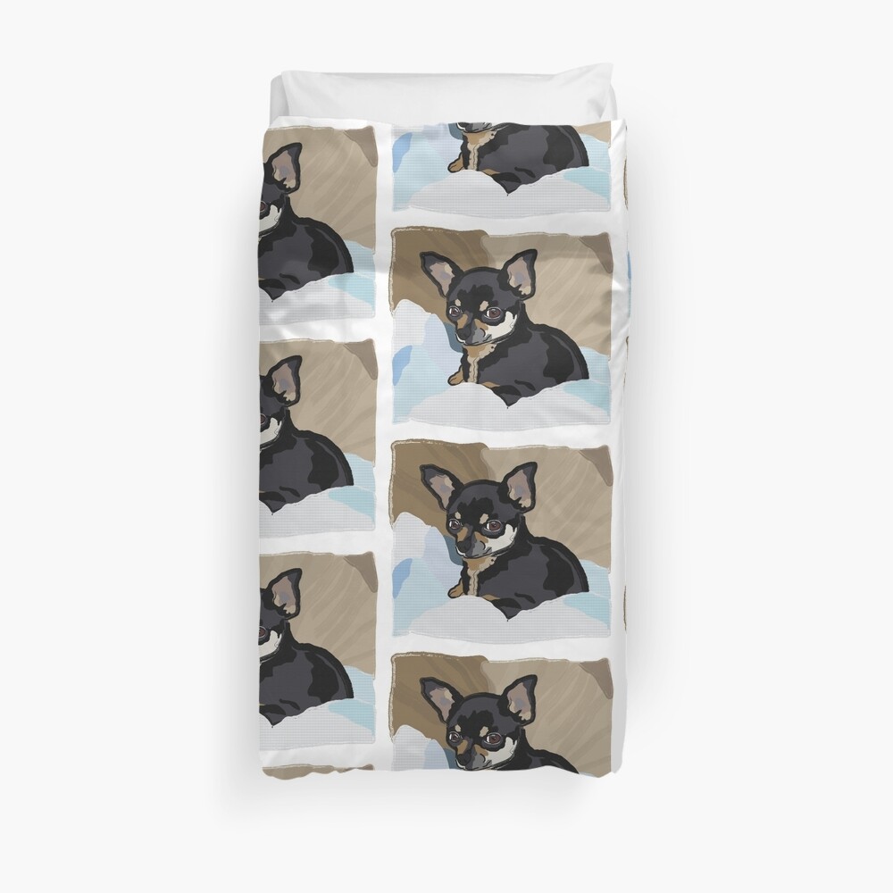 "Chihuahua in Blankets" Duvet Cover by lisarichmond Redbubble