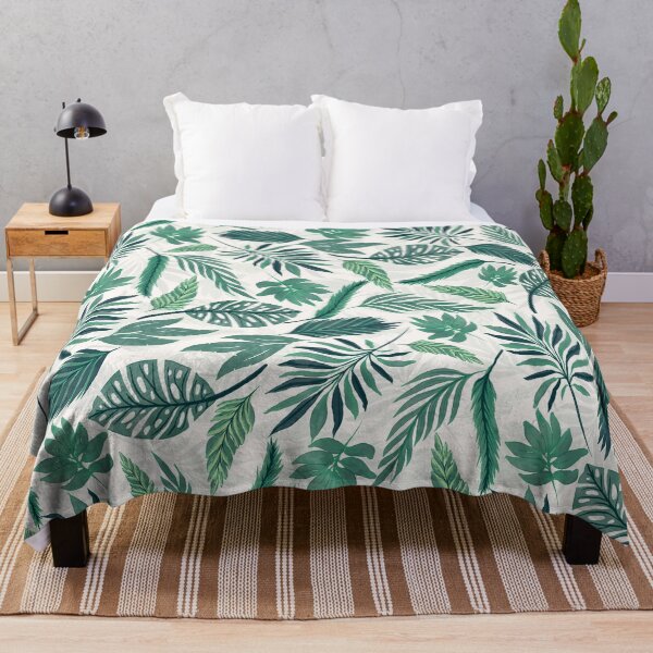 Item preview, Modern Green Teal Tropical Leaves Design designed and sold by NdesignTrend.