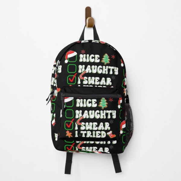 Item preview, Nice Naughty I Swear I Tried Christmas Funny Checklist designed and sold by csoDesign.