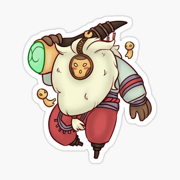 Meep Trio Sticker | Bard League of Legends Stickers | Snow Day | Astronaut  | Base Skin