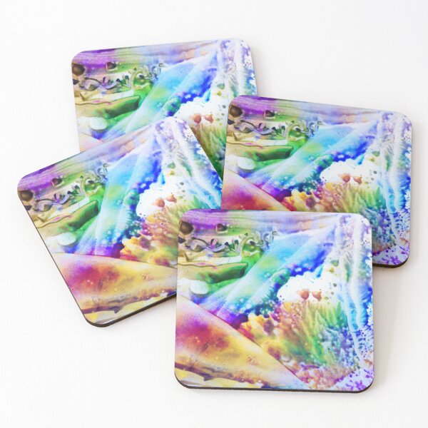 Item preview, Encaustic Nr 04 - And the World Was Filled With Rainbow Colours designed and sold by Heatherian.