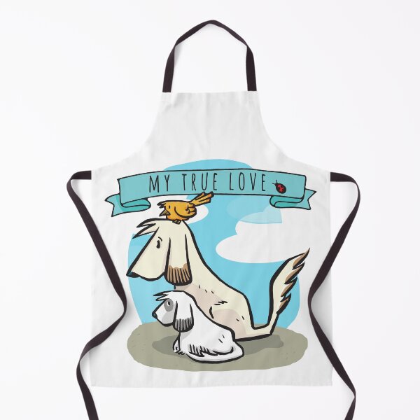 Item preview, My True Love - Two puppies and a little bird - Pets P11 designed and sold by AJATheWholeGang.
