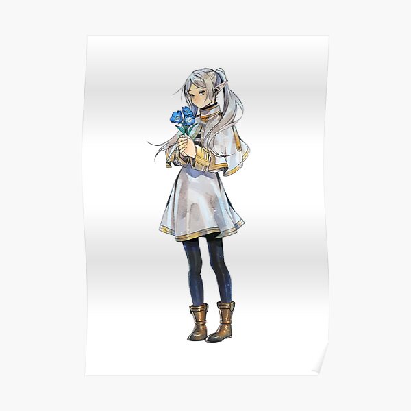 Poster Frieren Sousou No Frieren - Art Mural - Impression Sur Toile - Décoration D'intérieur - Cadre / Sans Cadre - 50 X 50 Cm