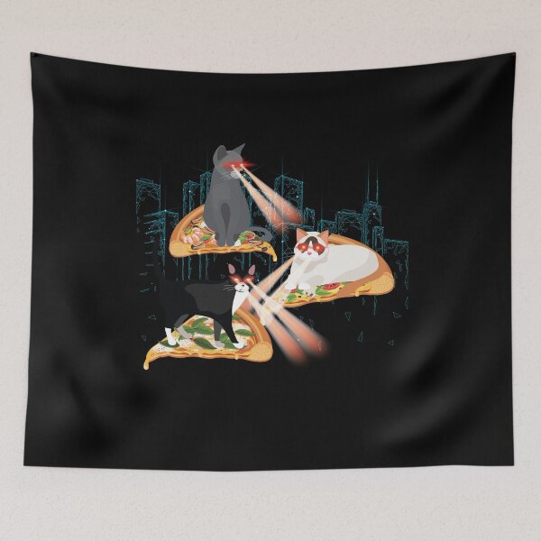 Item preview, Laser Cats Pizza Kitties Cat Space designed and sold by MooonTees.