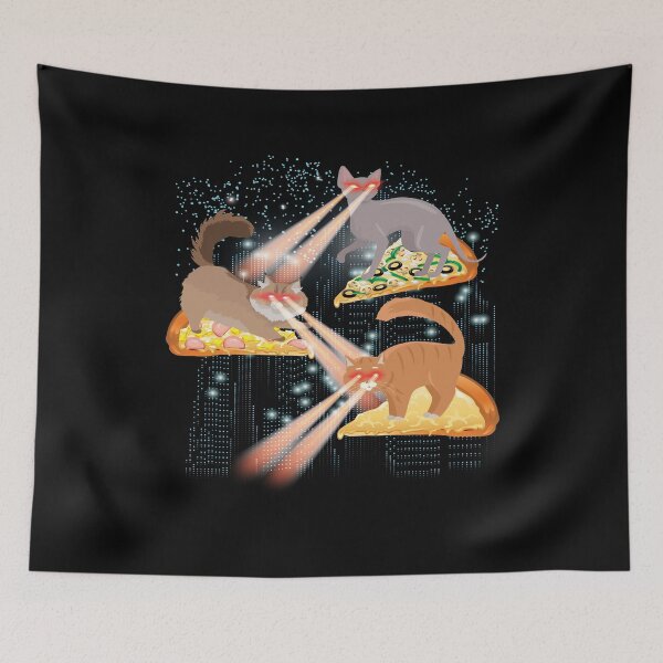 Item preview, Laser Cats Pizza Kitties Cat Space designed and sold by MooonTees.