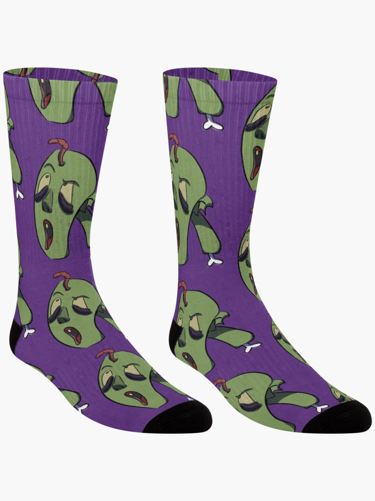 Thumbnail 3 of 5, Socks, zombie head designed and sold by RuthAzul.
