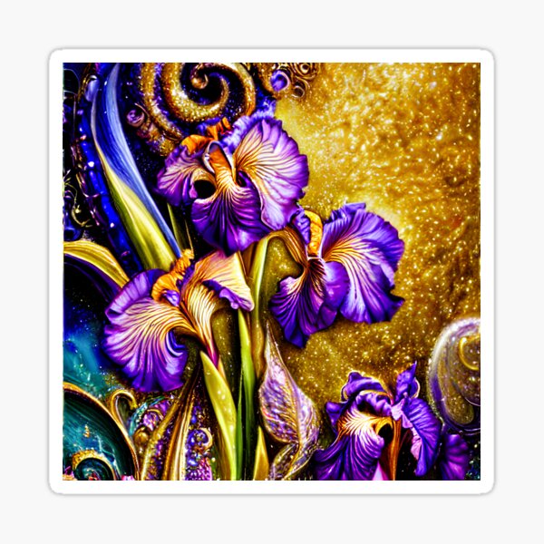 Item preview, Purple Iris - Botanicals 11 designed and sold by Tau Tia L Douglass.