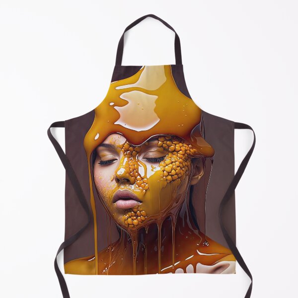 Artikelvorschau, Woman covered with honey, digital drawing with oil paint finish. entworfen und verkauft von mrlongfield.