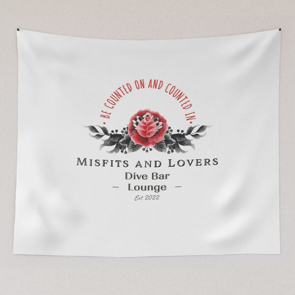 Item preview, Dive Bar Lounge Logo ONLY - Black Lettering (No Background) designed and sold by RebelSwtheart13.